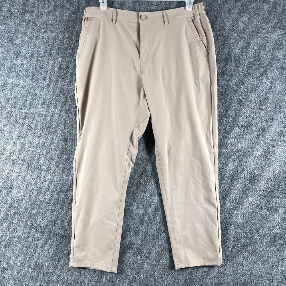 Jack Archer Pants Mens 34x28 Beige Jetsetter Performance Trousers Golf Preppy